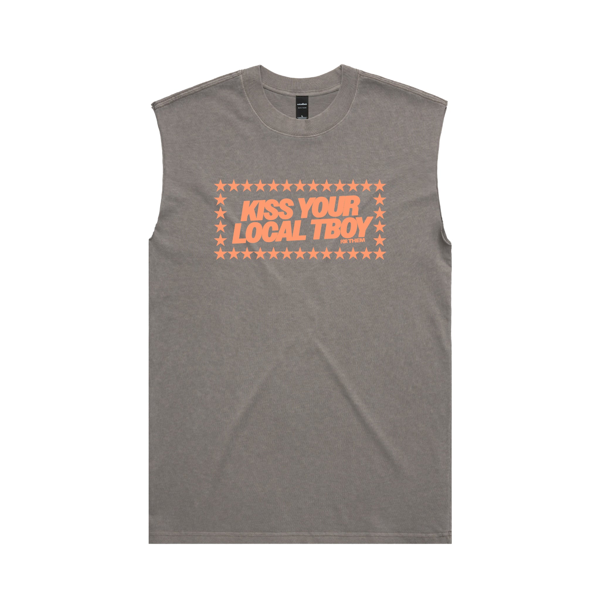 Kiss Your Local TBoy Heavy Faded Tank