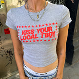 "Kiss Your Local TBoy" Rib Baby Tee