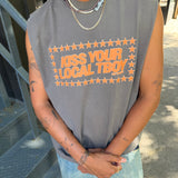 Kiss Your Local TBoy Heavy Faded Tank