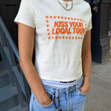 "Kiss Your Local TBoy" Rib Baby Tee
