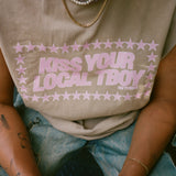 Kiss Your Local TBoy Heavy Faded Tank